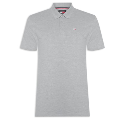 Polo Masculina Tjm Original Fine Pique Ss - Cinza