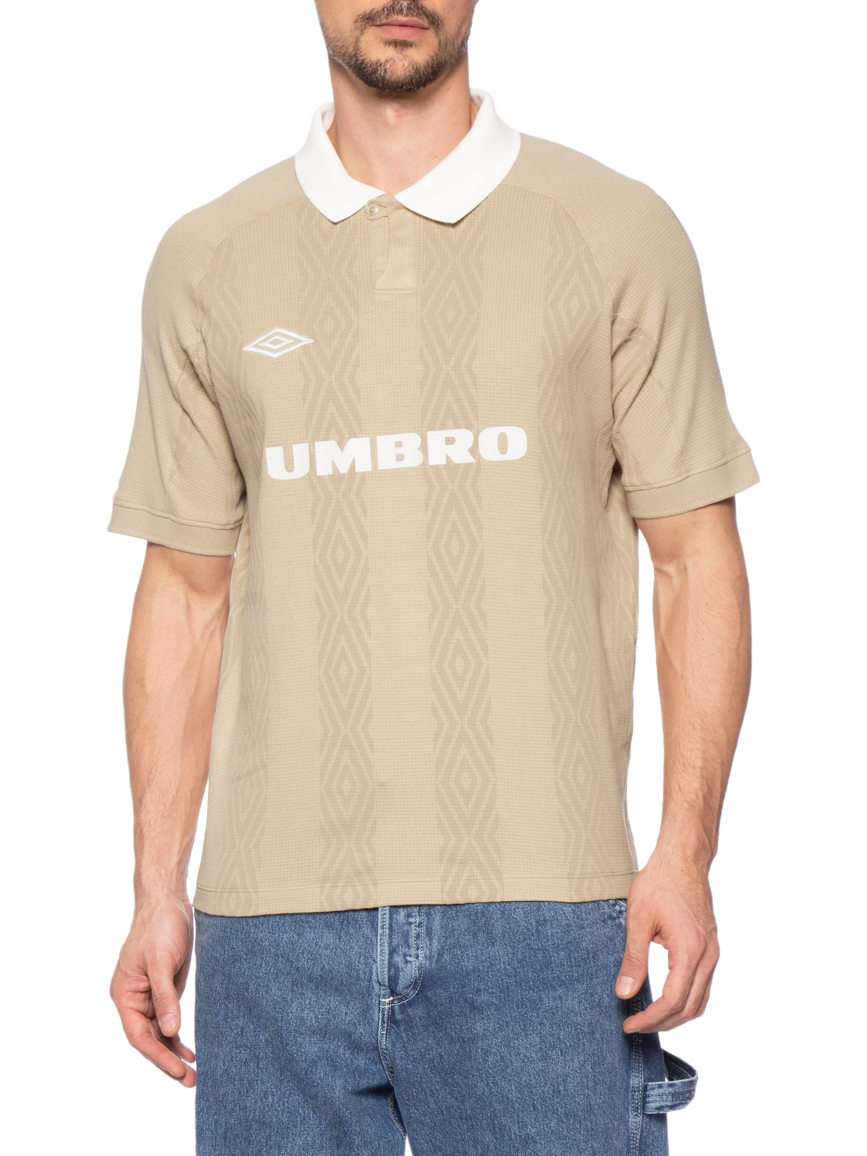 Polo Masculina TNP Jersey II Bege Umbro