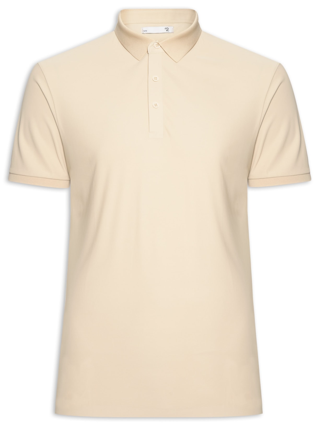 Polo Masculina Toque Gelado Sem Costura Bege '2 Essential