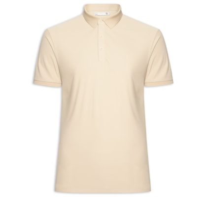 Polo Masculina Toque Gelado Sem Costura - Bege