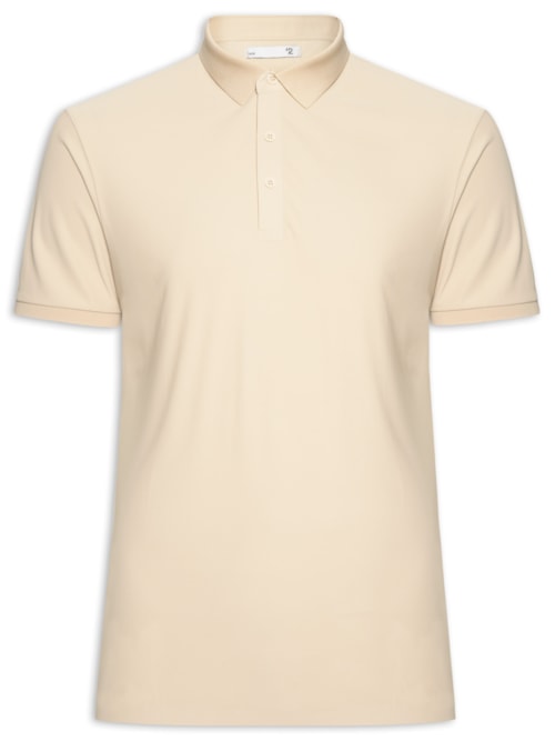 Polo Masculina Toque Gelado Sem Costura - Bege