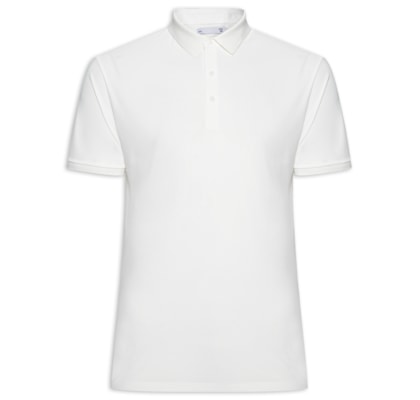 Polo Masculina Toque Gelado Sem Costura - Branco
