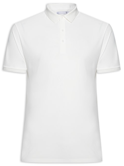 Polo Masculina Toque Gelado Sem Costura - Branco