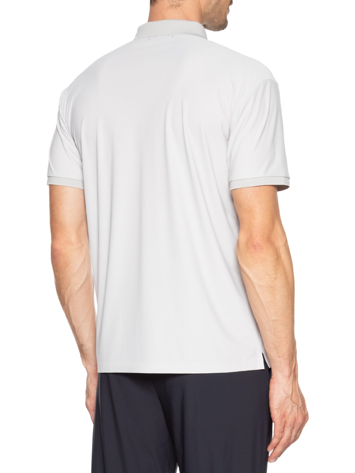 Polo Masculina Toque Gelado Sem Costura Cinza '2 Essential