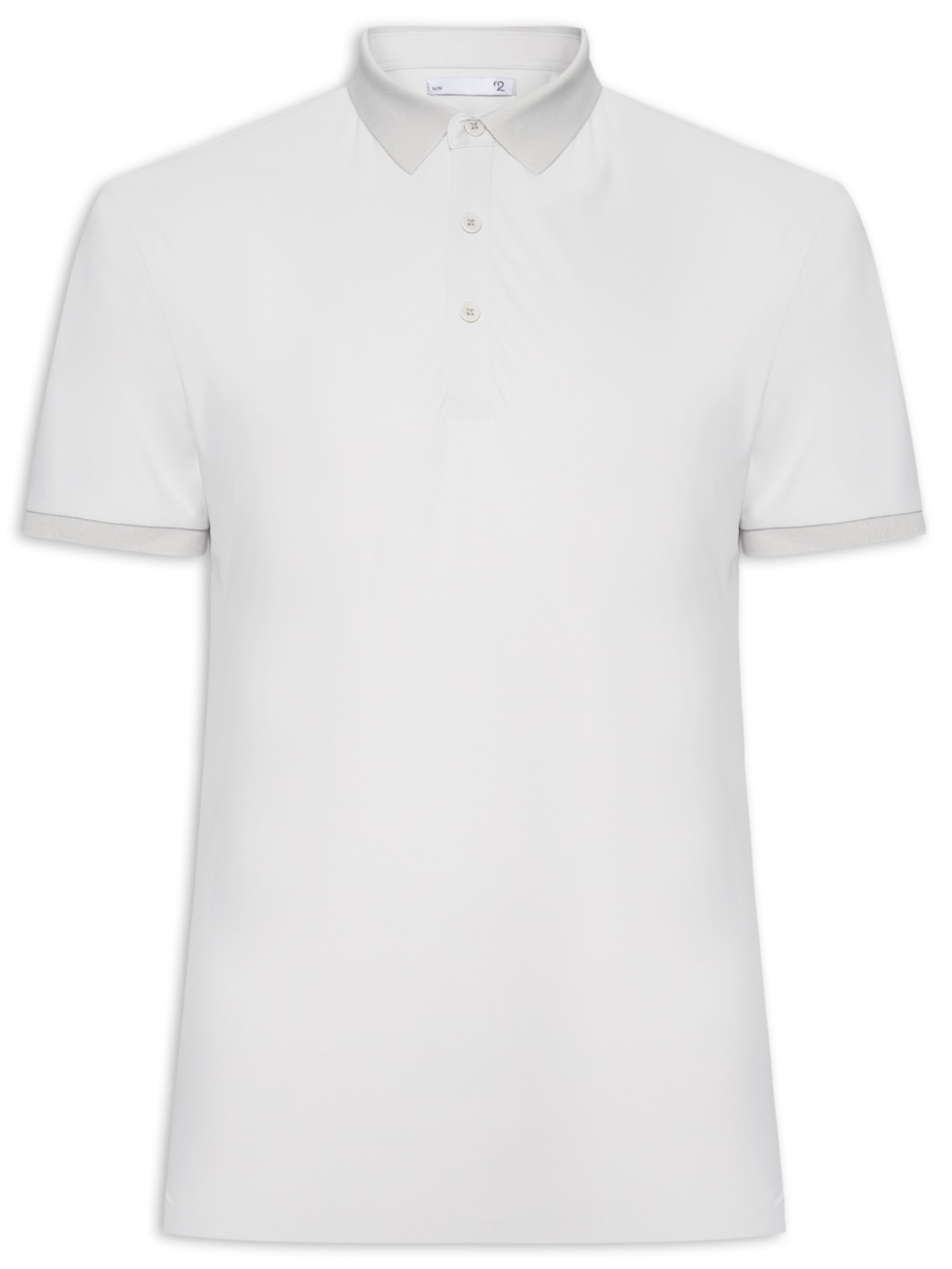 Polo Masculina Toque Gelado Sem Costura Cinza '2 Essential