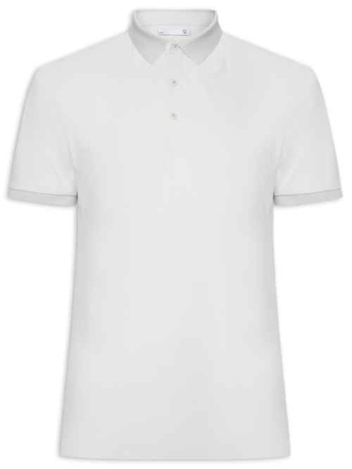 Polo Masculina Toque Gelado Sem Costura - Cinza