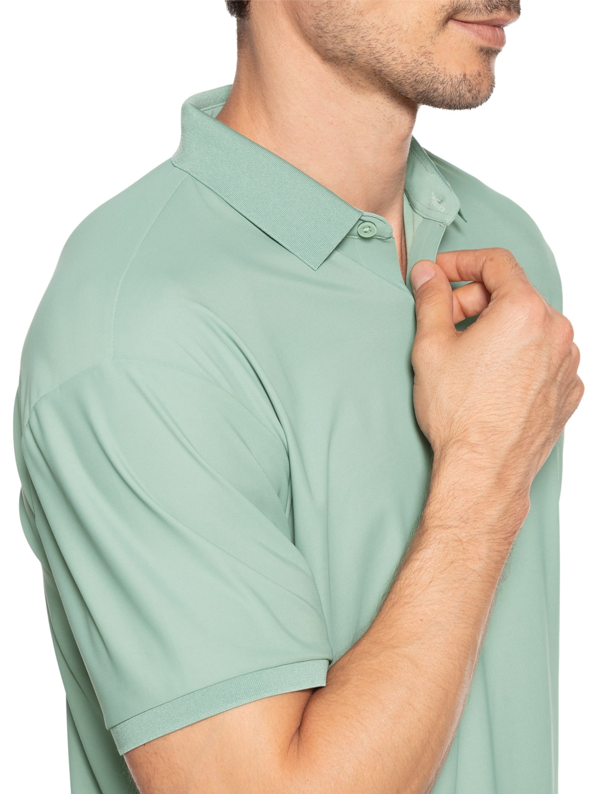 Polo Masculina Toque Gelado Sem Costura Verde '2 Essential