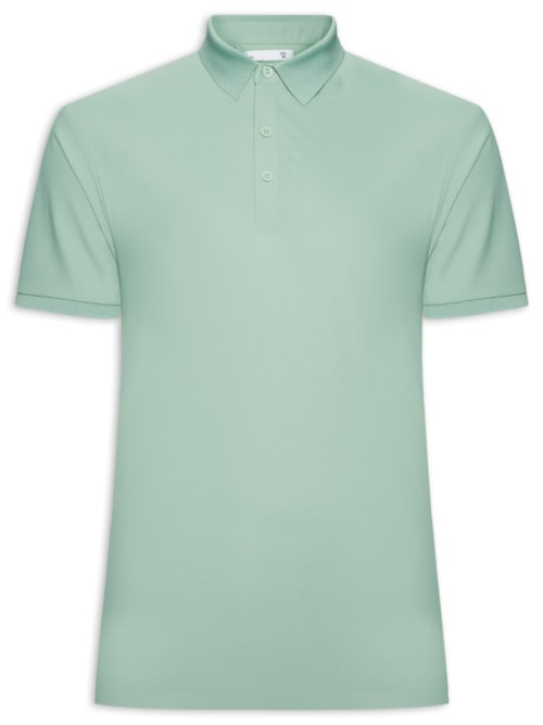 Polo Masculina Toque Gelado Sem Costura - Verde