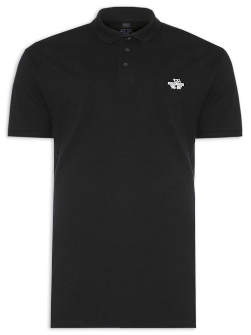 Polo Masculina Transfer - Preto