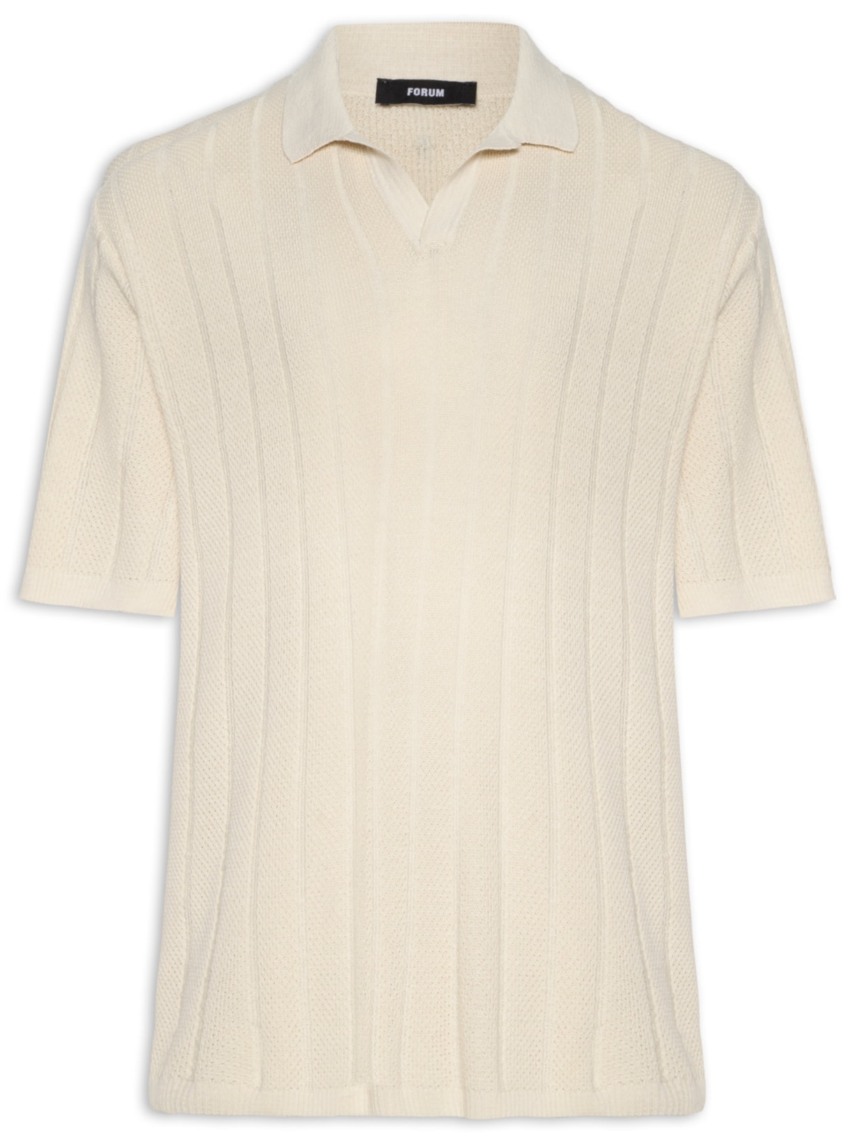 Polo Masculina Tricô - Bege