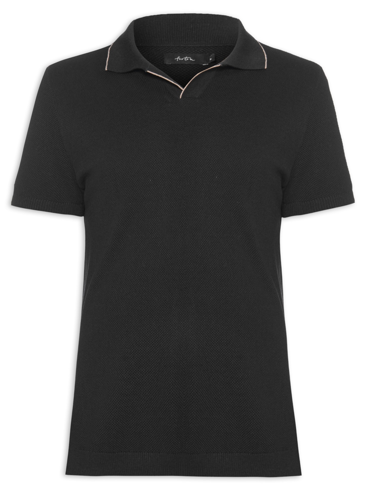 Polo Masculina Tricot Biarritz - Preto