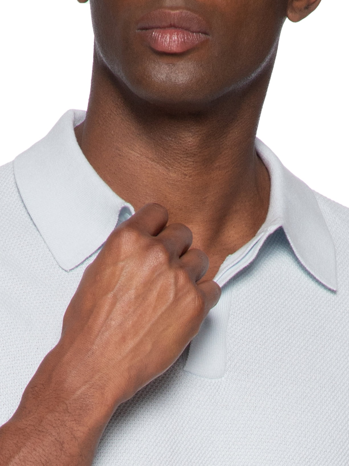 Polo Masculina Tricot Corda New Azul Foxton