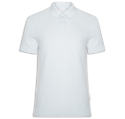 Polo Masculina Tricot Corda New - Azul