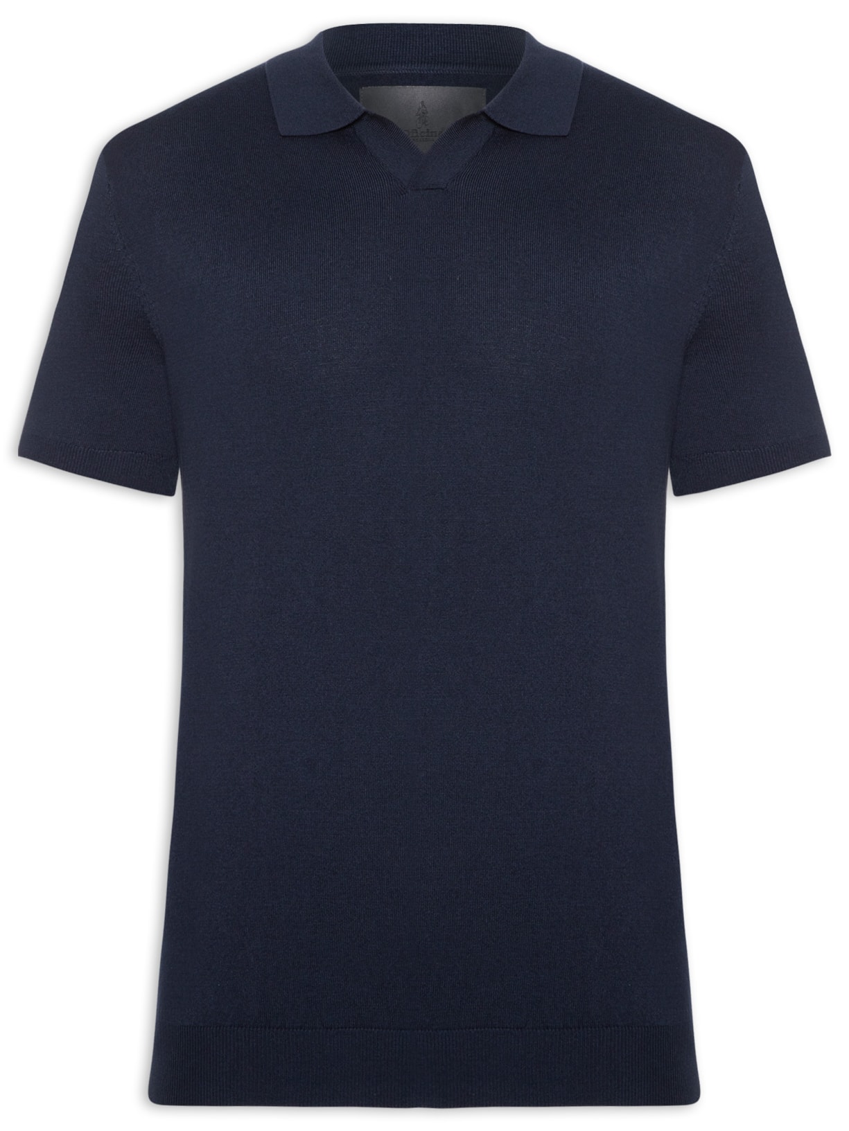 Polo Masculina Tricot Foot Isla Manga Curta Azul Oficina Reserva