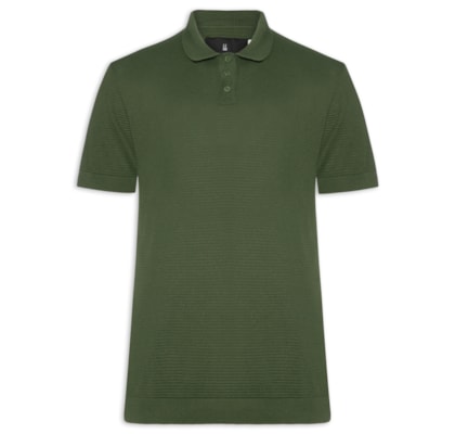 Pólo Masculina Tricot Manga Curta Bretanha - Verde