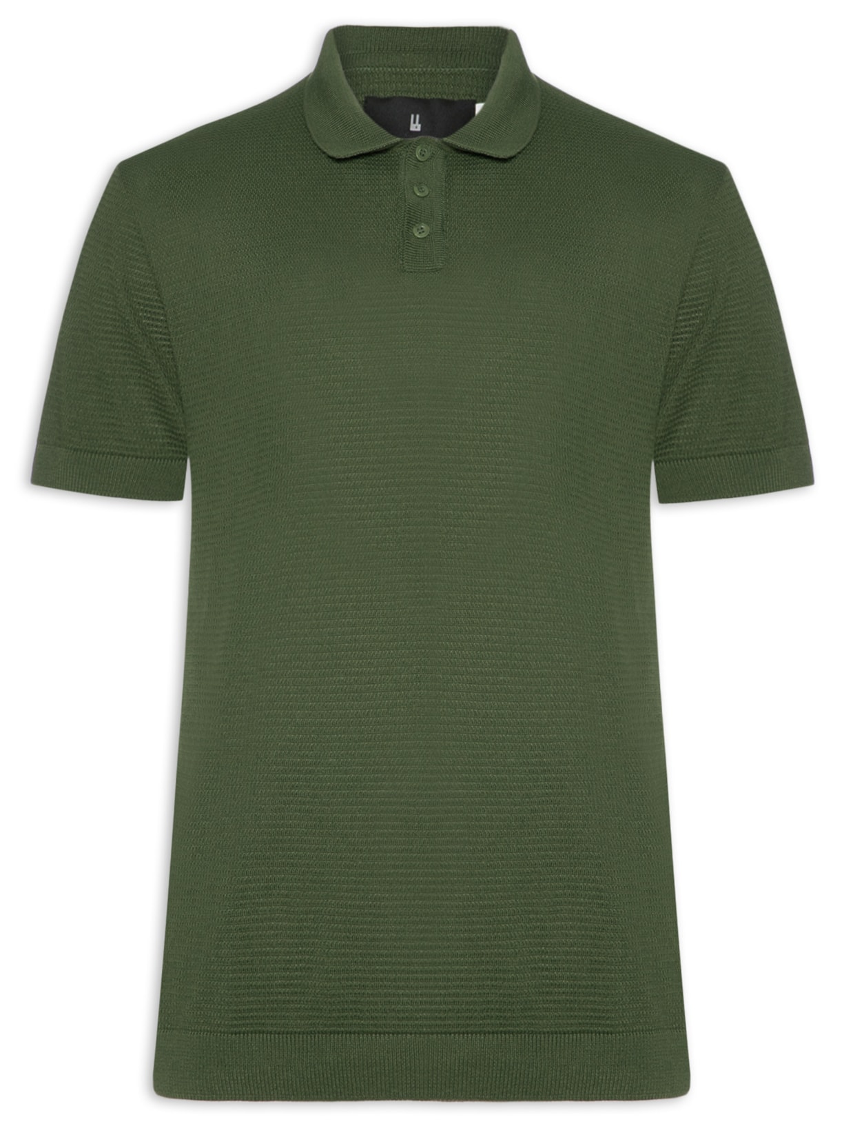 Pólo Masculina Tricot Manga Curta Bretanha - Verde