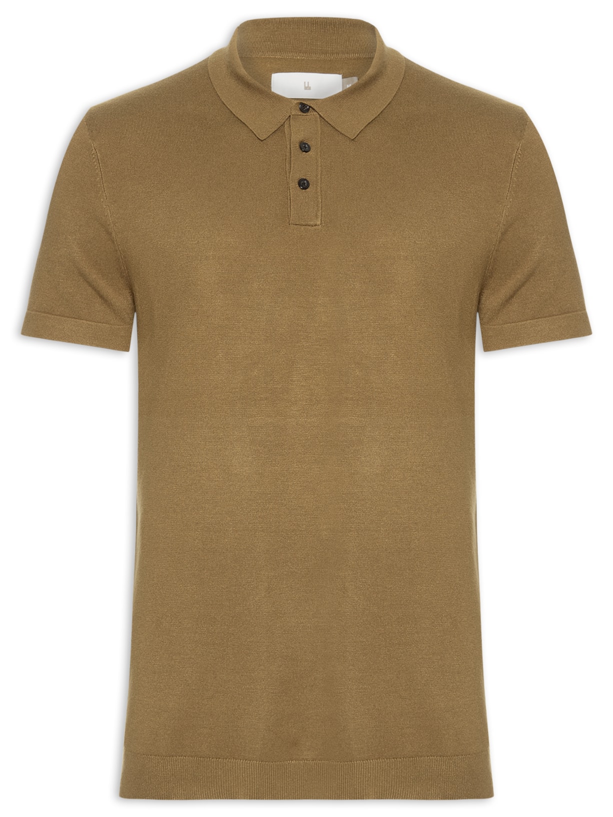 Polo Masculina Tricot Soft - Bege