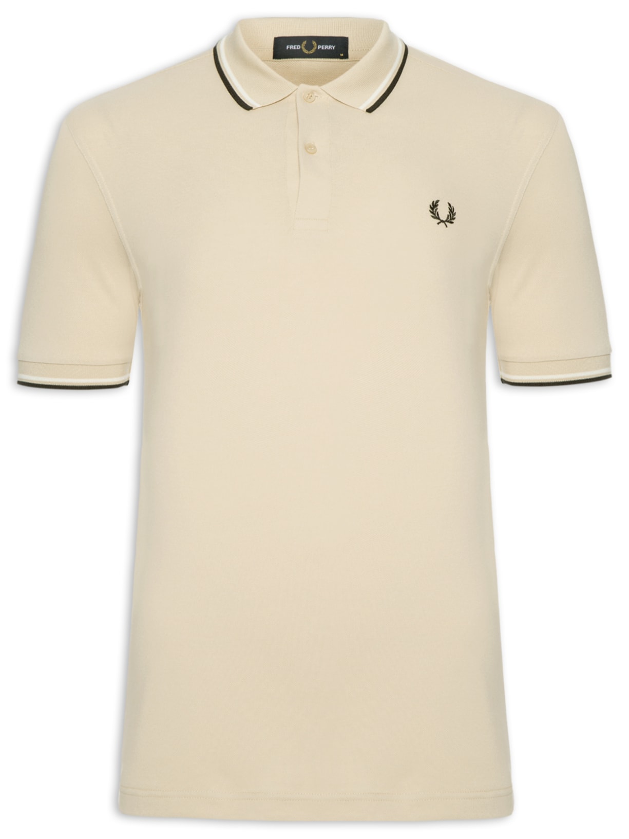 Polo Masculina Twin Tipped - Bege