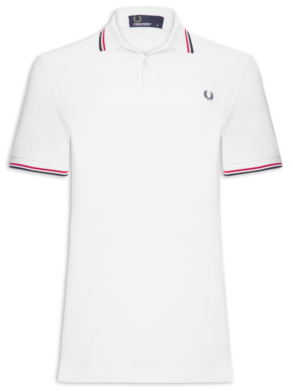 Polo Masculina Twin Tipped - Branco