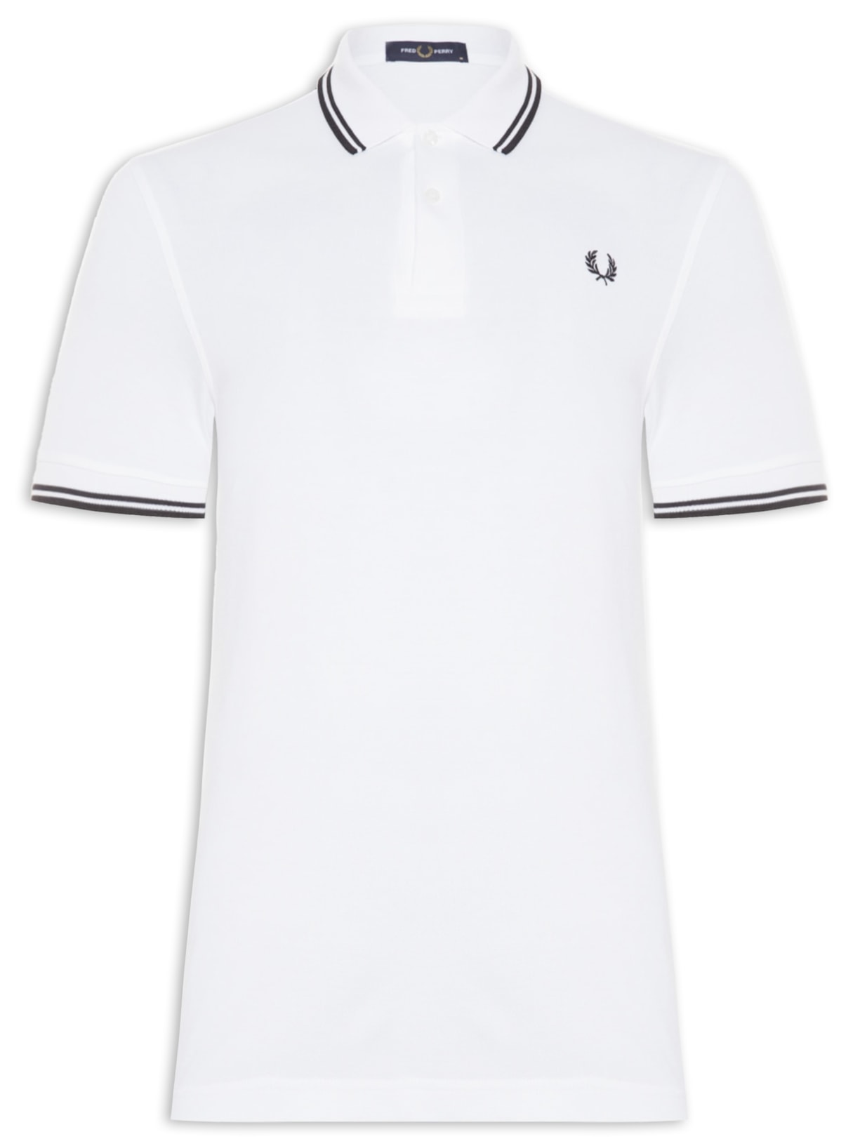 Polo Masculina Twin Tipped - Branco