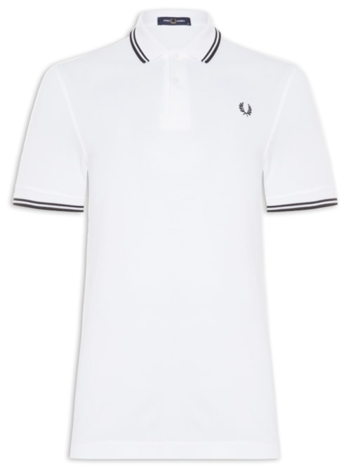 Polo Masculina Twin Tipped - Branco