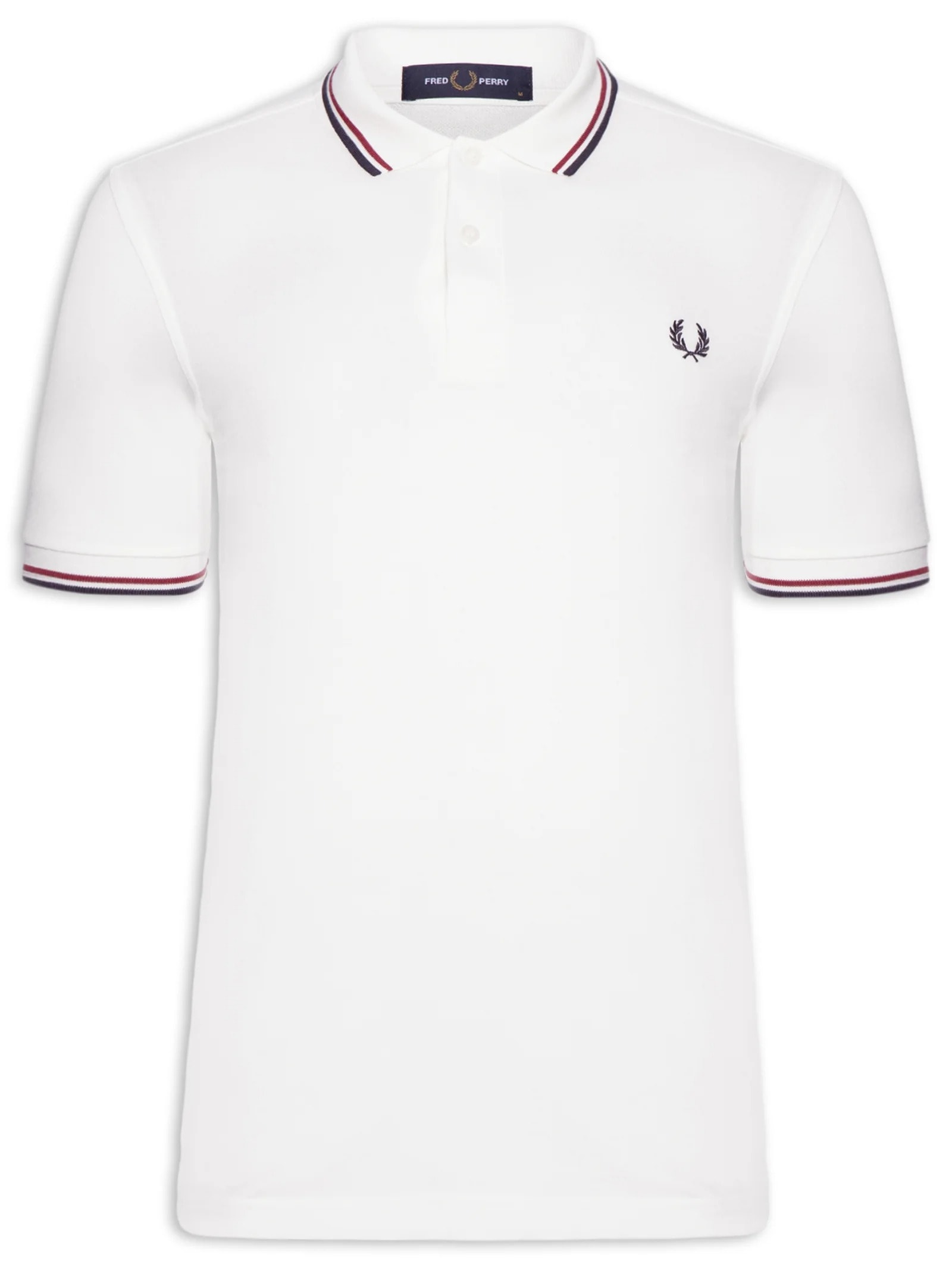 トップス FRED PERRY ORIGINAL TWIN TIPPED POLO Fred Perry - Polo Masculina Twin Tipped Shirt - Preto