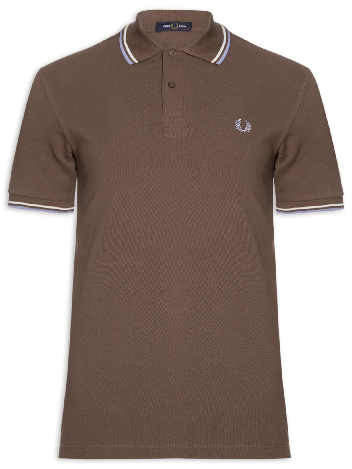 Polo Masculina Twin Tipped - Marrom