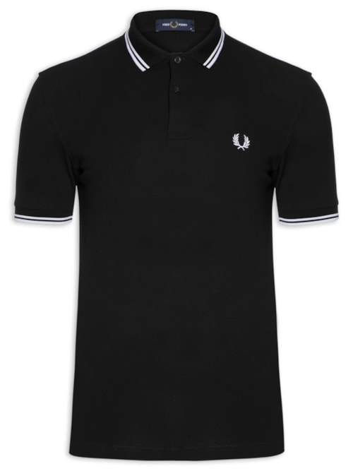 Polo Masculina Twin Tipped - Preto