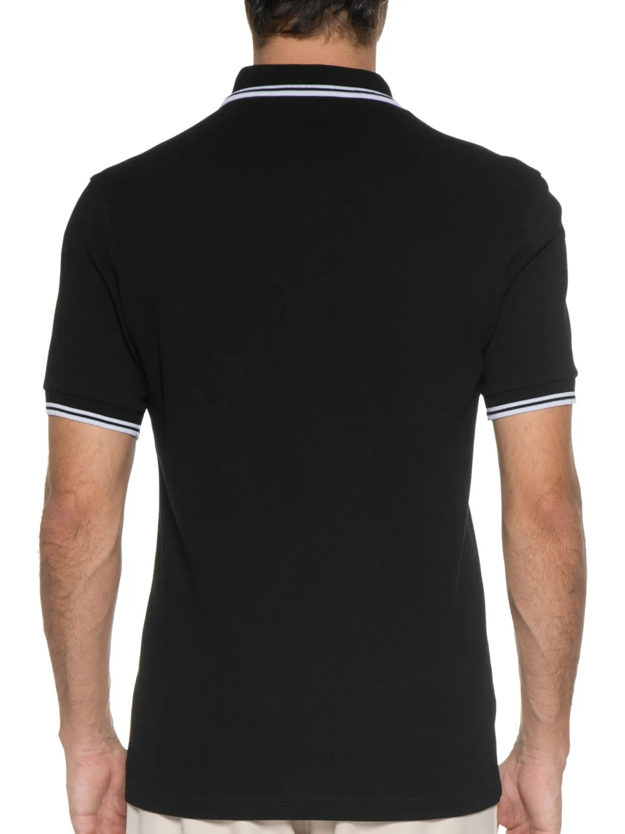 Polo Masculina Twin Tipped Preto Fred Perry