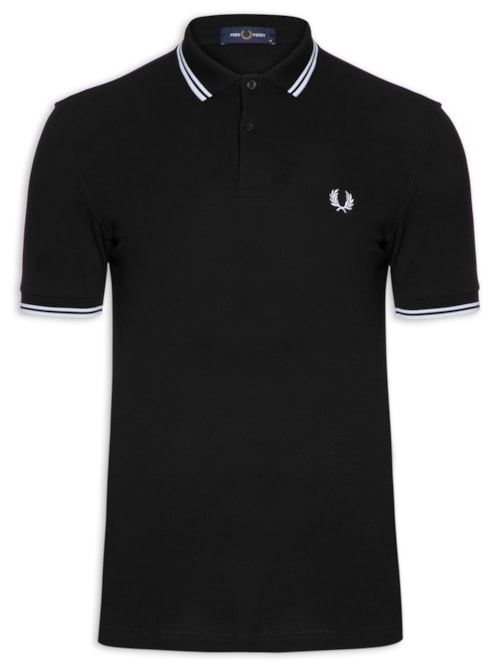 Polo Masculina Twin Tipped - Preto