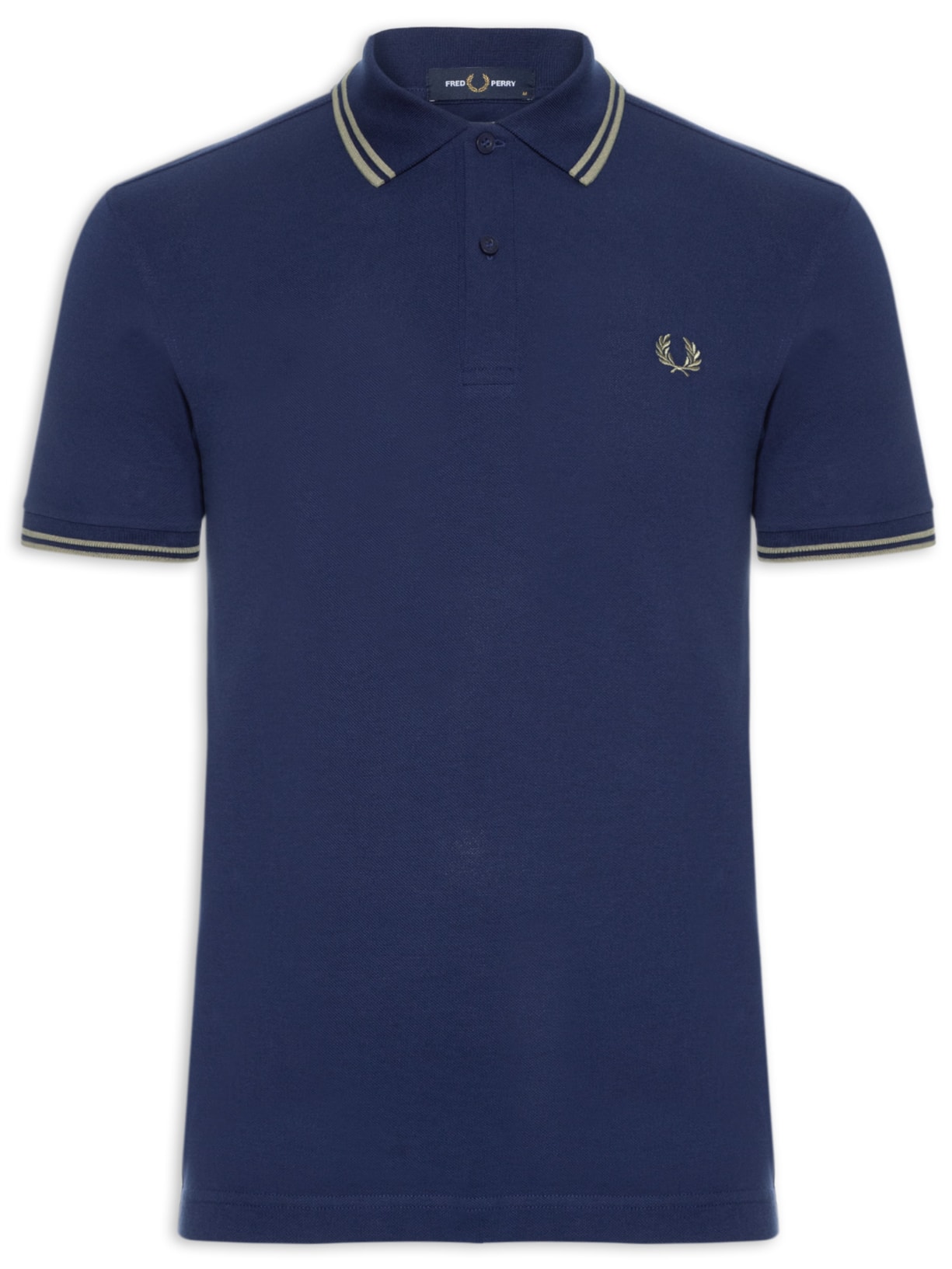 Polo Masculina Twin Tipped Regular Fit - Azul