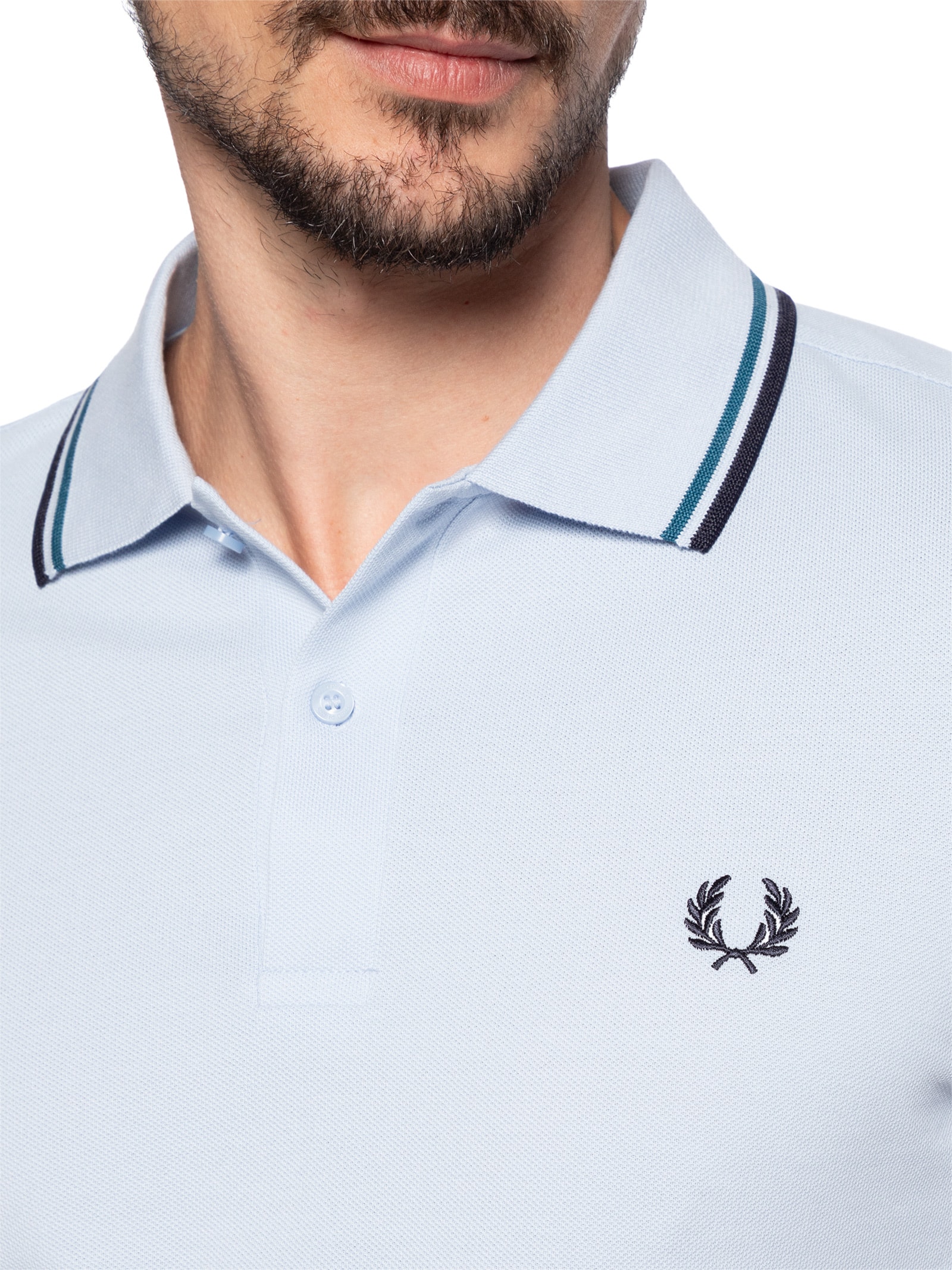 トップス FRED PERRY ORIGINAL TWIN TIPPED POLO Fred Perry - Polo Twin Tipped Fred Perry Shirt - Azul