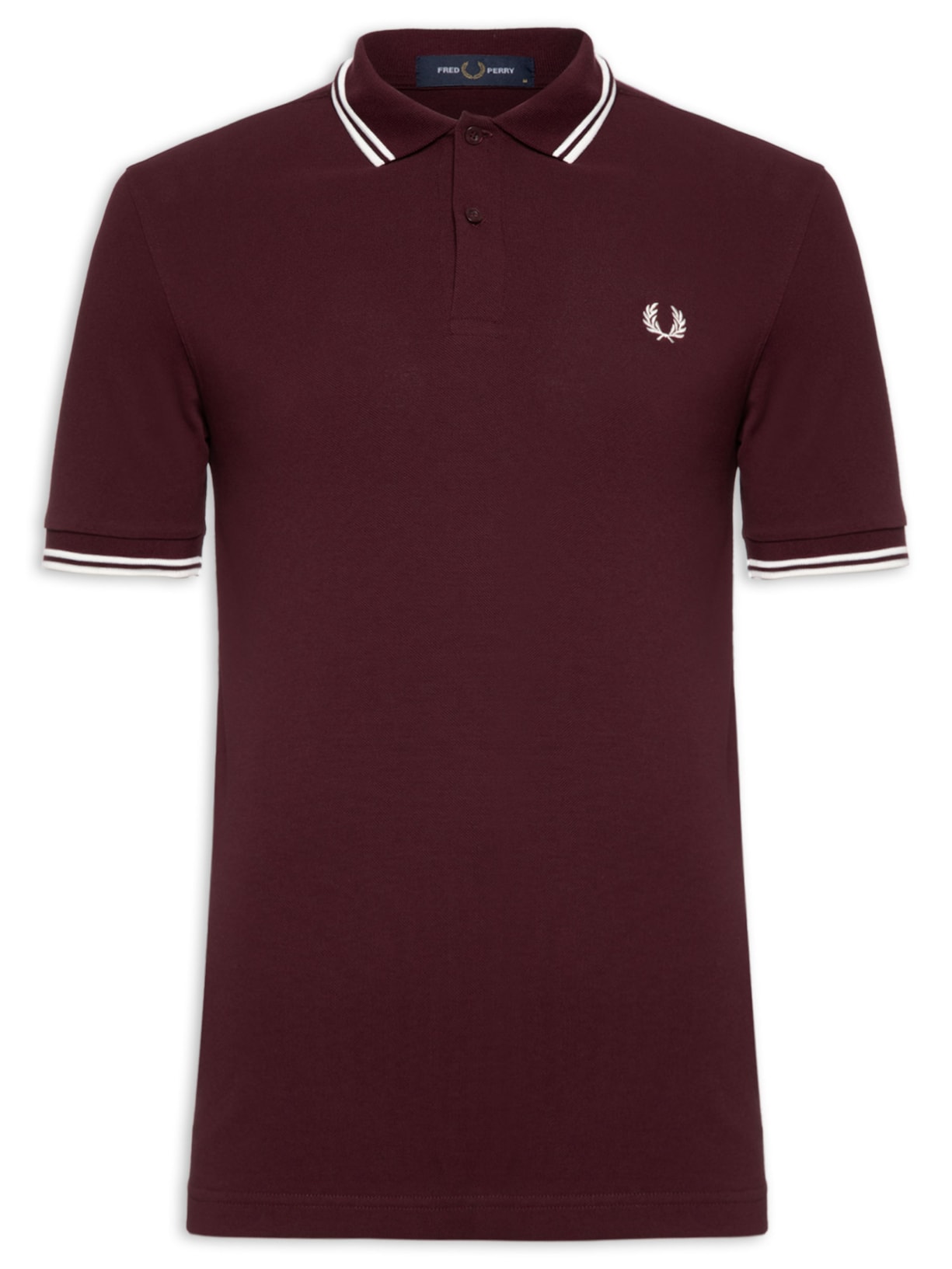 Polo Masculina Twin Tipped Regular Fit Em Piquet De Algodão - Vermelho