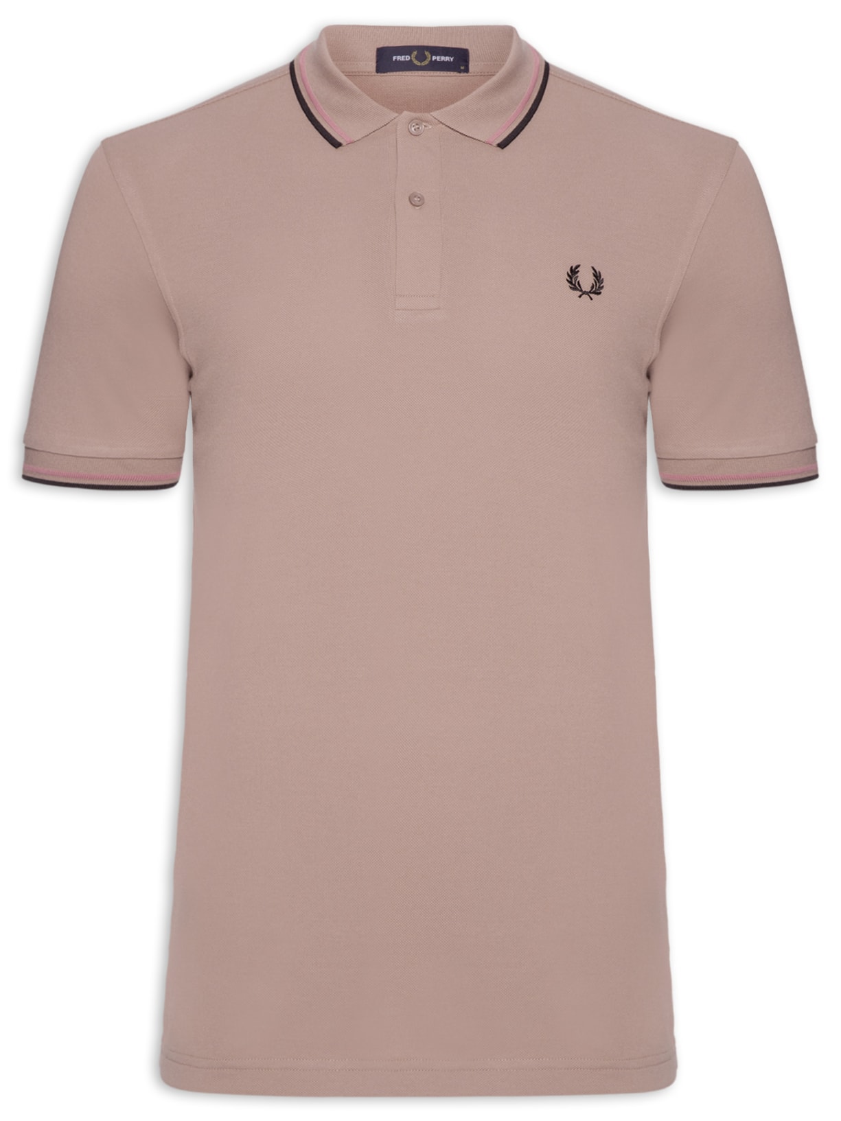 Polo Masculina Twin Tipped - Rosa