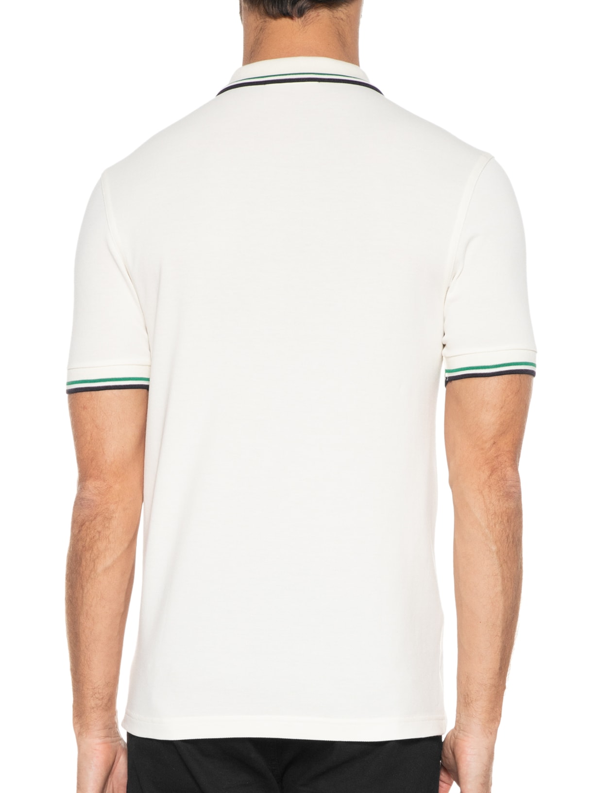Polo Masculina Twin Tipped Shirt Bege Fred Perry