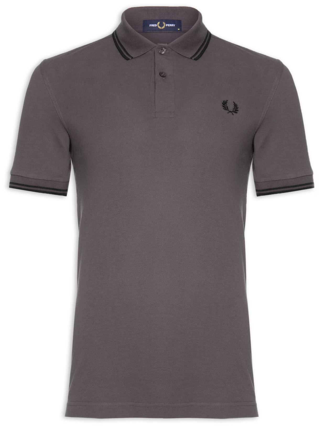 Polo Masculina Twin Tipped Shirt - Cinza