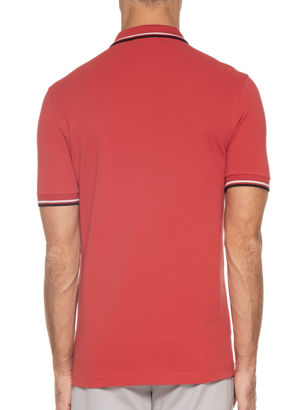 Polo Masculina Twin Tipped Vermelho Fred Perry