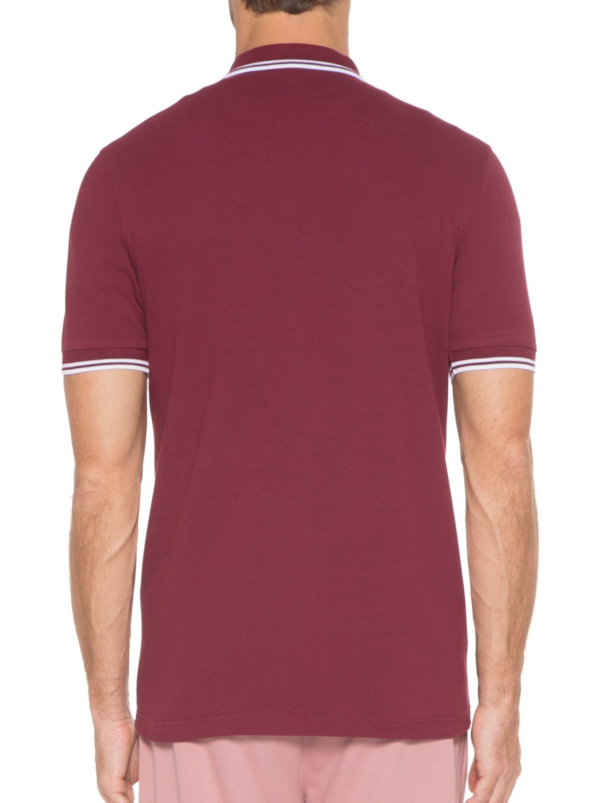 Polo Masculina Twin Tipped Vinho Fred Perry