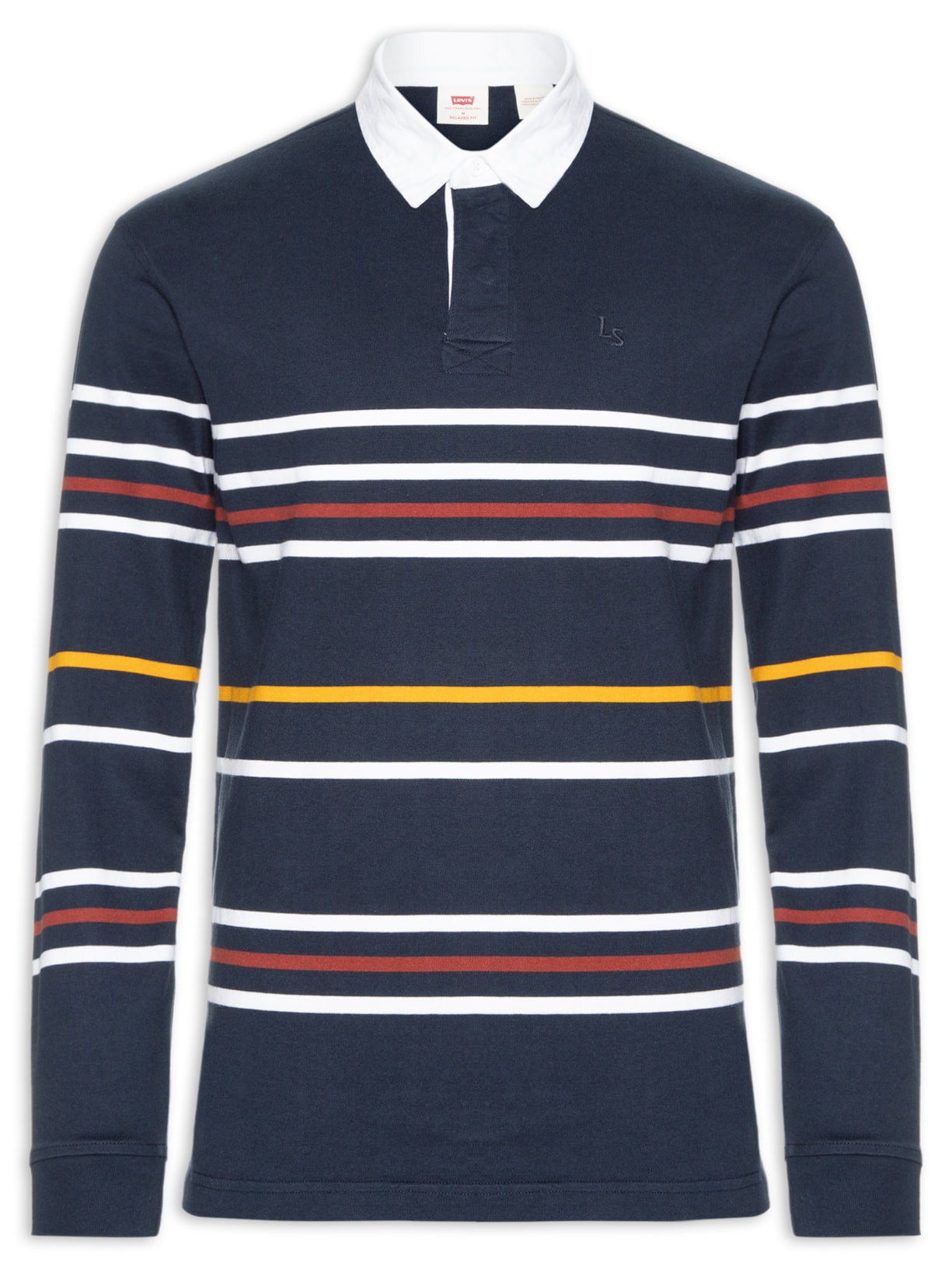 Polo Masculina Union Rugby Fit Listrada - Azul