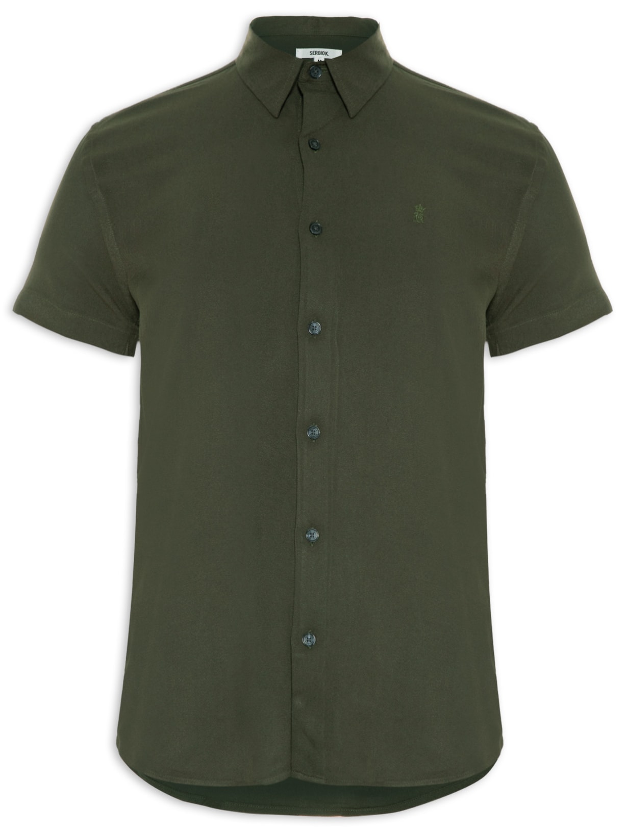 Polo Masculina Viscose Twil - Verde