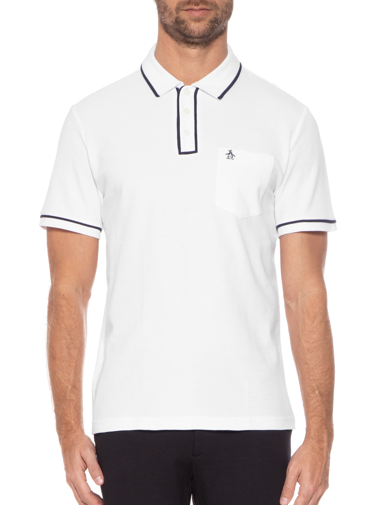 Original Penguin - Polo Masculina Vivo - Branco