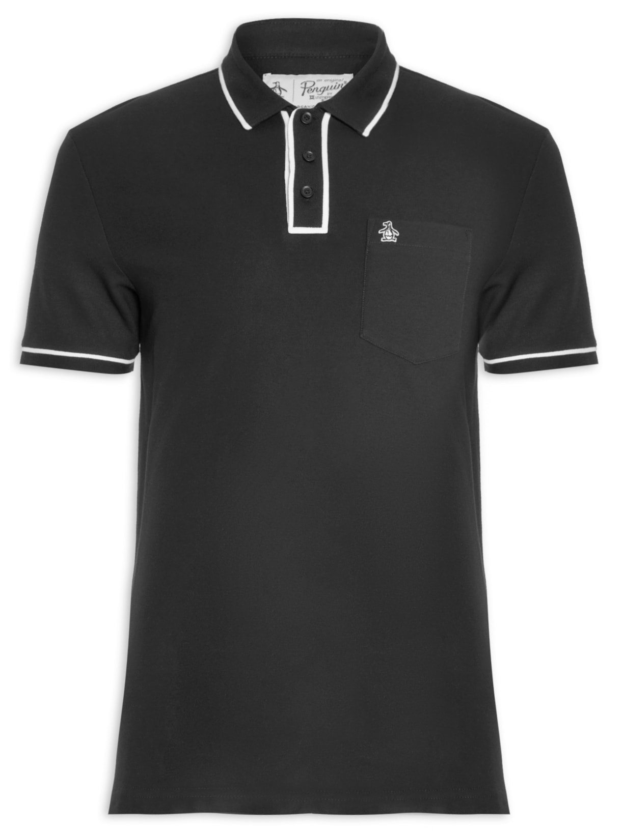 Polo Masculina Vivos - Preto