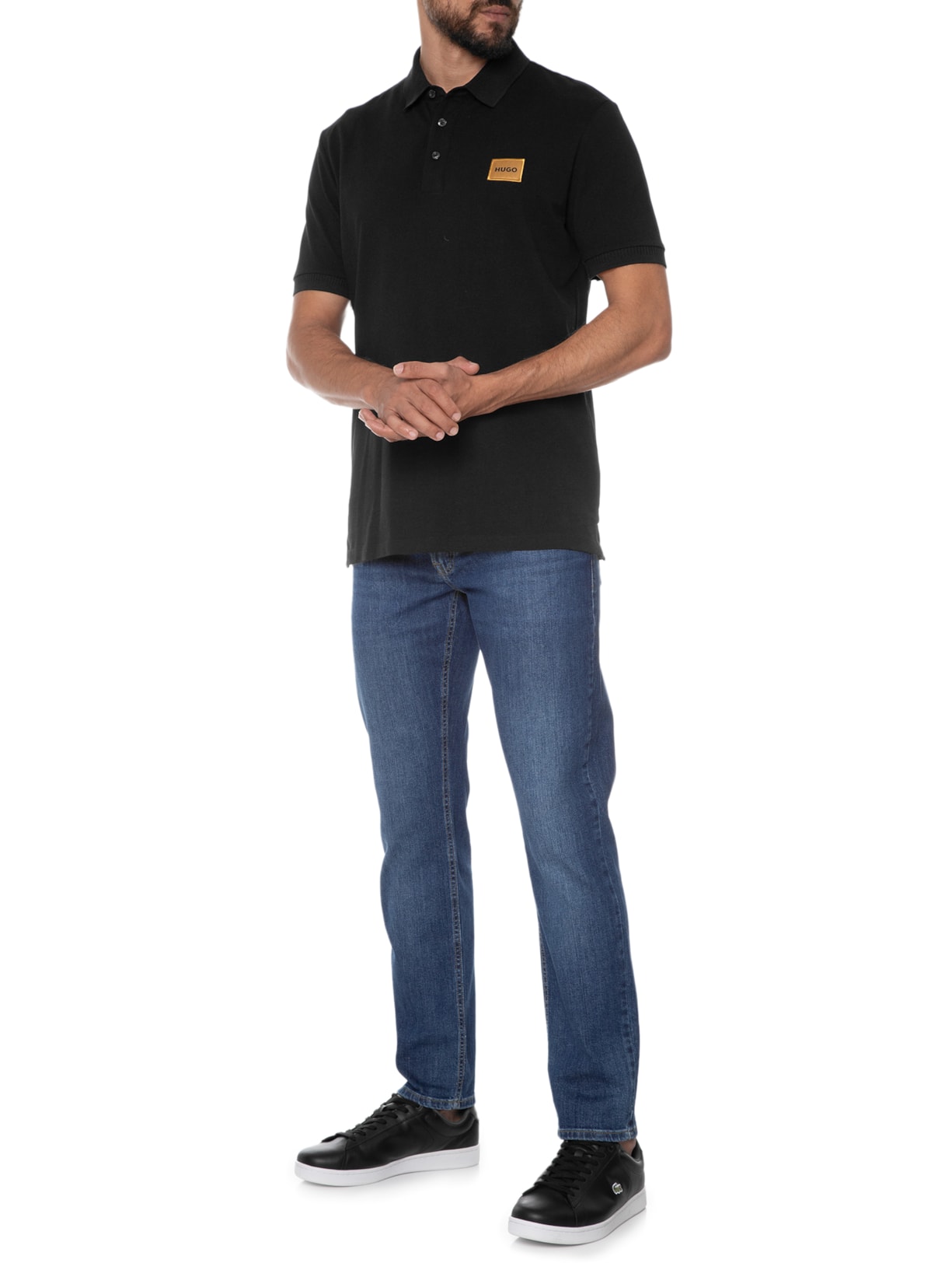 Polo Masculino Dereso Preto Hugo