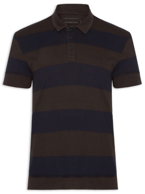 Polo Masculino Rugby Listrada – Marrom