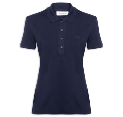 Polo Mini-Piqué Stretch Slim Fit L.12.D - Azul