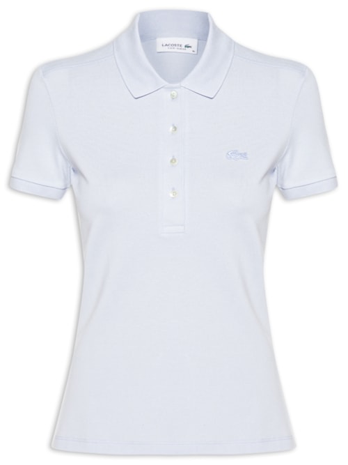 Polo Mini-Piqué Stretch Slim Fit L.12.D - Azul