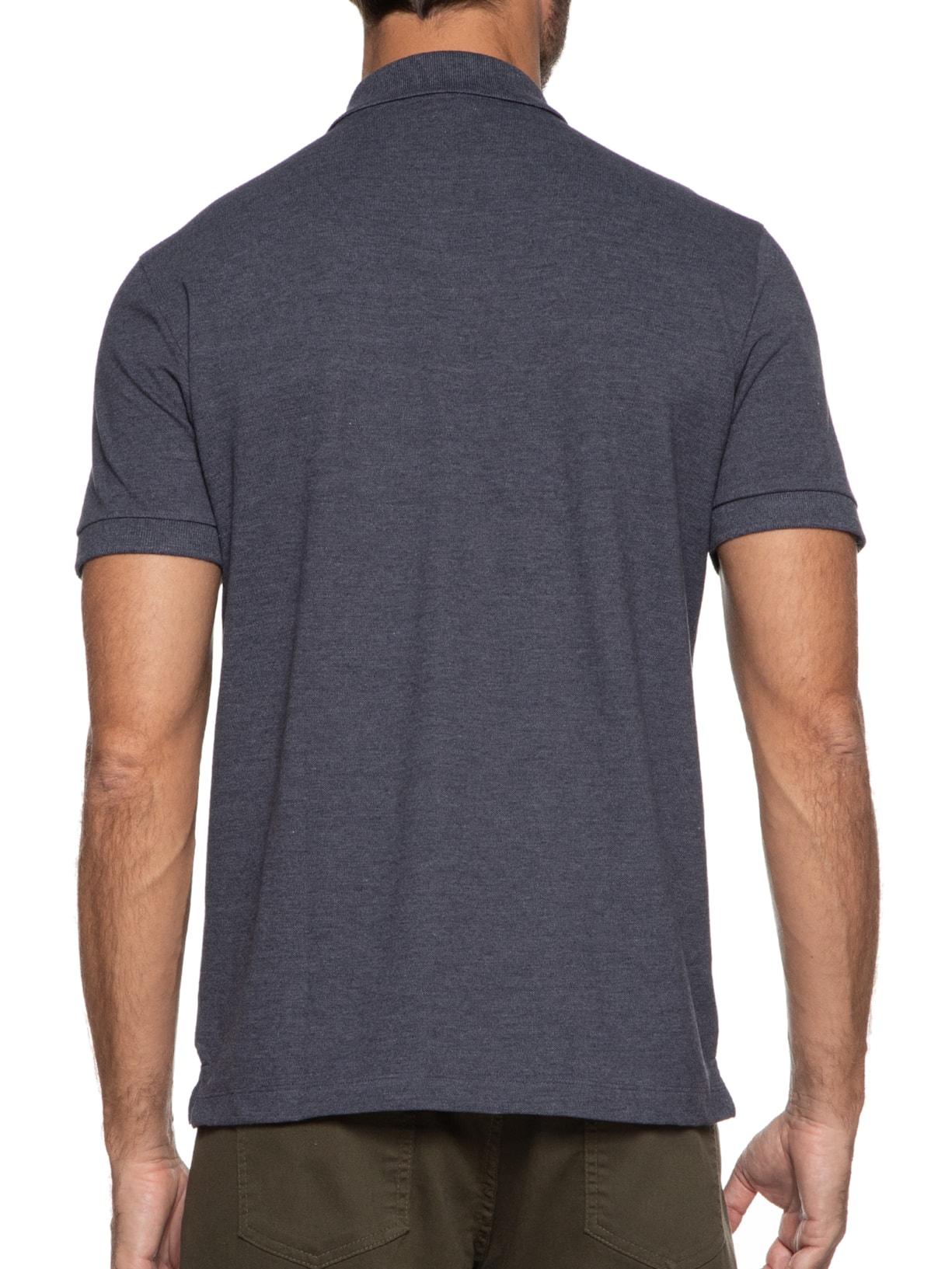 Polo Piquet Enxuto Azul Reserva