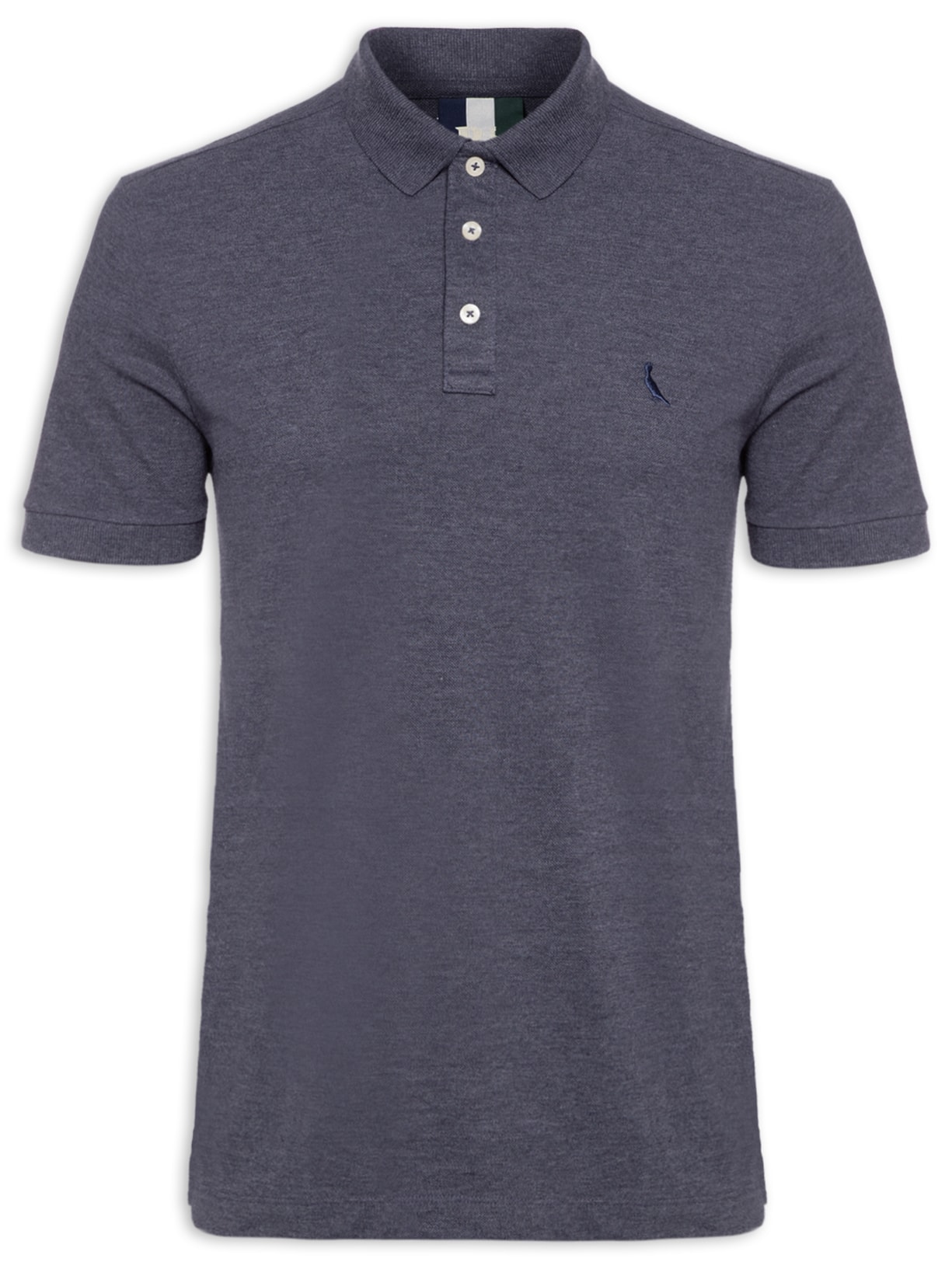 Polo Piquet Enxuto Azul Reserva