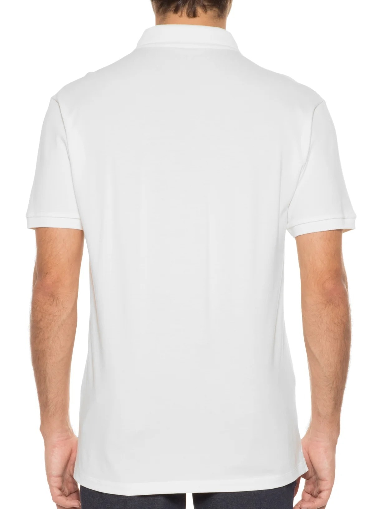 Polo Piquet Pima Continua Branco Foxton