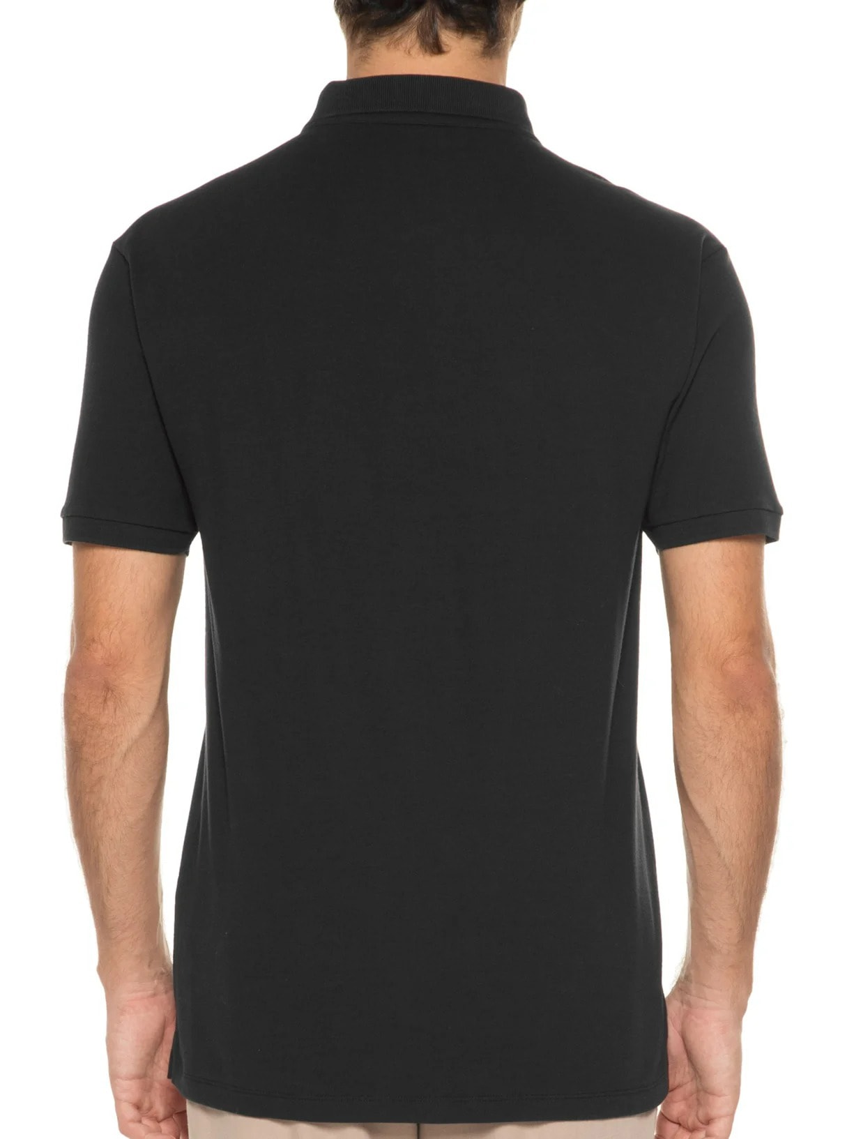 Polo Piquet Pima Continua Preto Foxton